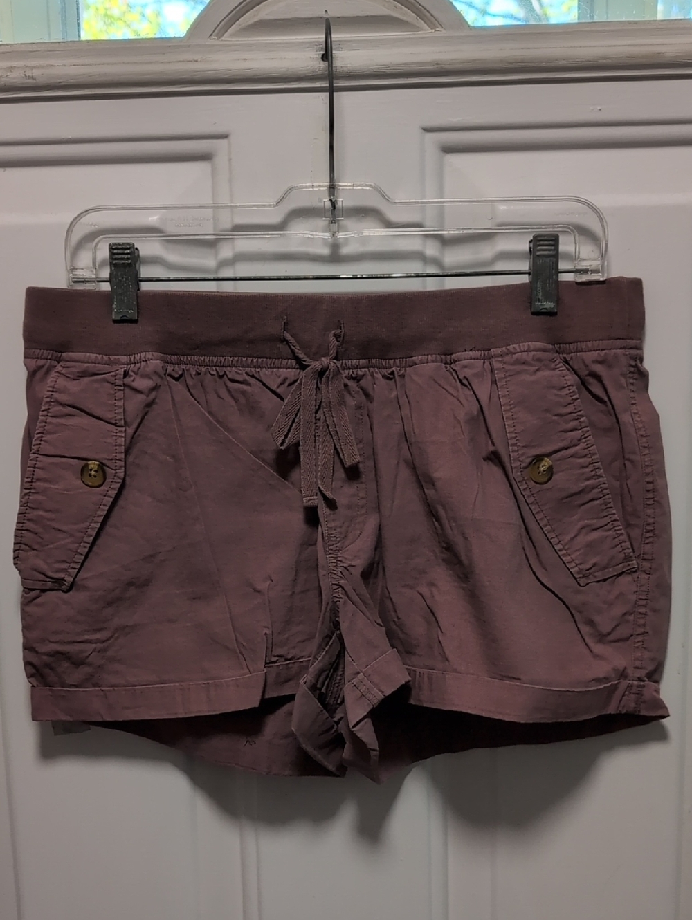 Simons mauve drawstring athletic shorts